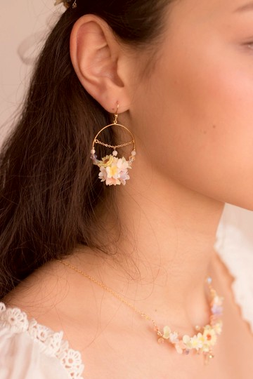 SUNSHOWER : 日光浴花球耳環 - Pamycarie 手工製作飾品