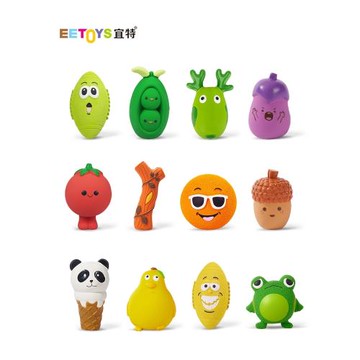 乳膠發聲狗狗玩具自嗨解悶互動磨牙宜特泰迪比熊橡膠球耐咬梨子雞