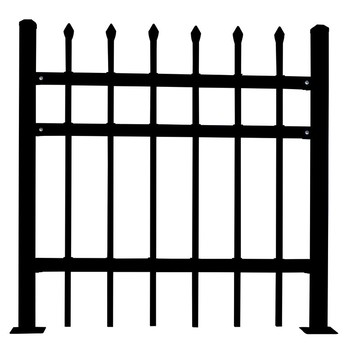 免運 可開發票 加厚鋅鋼 圍墻護欄戶外 圍欄花園別墅隔離欄桿廠區防護 圍欄鐵藝柵欄【下購前請先聯繫店長告知尺寸】myg1003