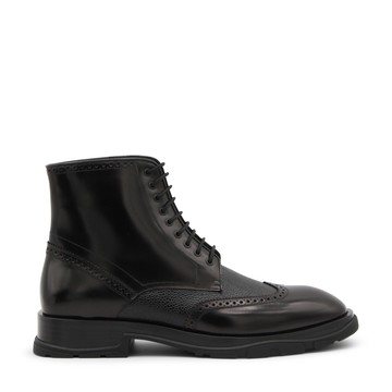 Alexander Mcqueen - Black Leather Boots