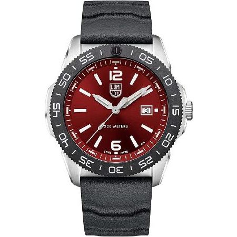 Luminox パシフィックダイバー レッド ブラック ラバー スイス製