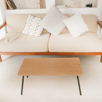 日式茶几桌 客廳桌 矮桌 折疊式茶几桌 原木紋 MIT台灣製【82505-6(NA)】Tasteful特斯屋