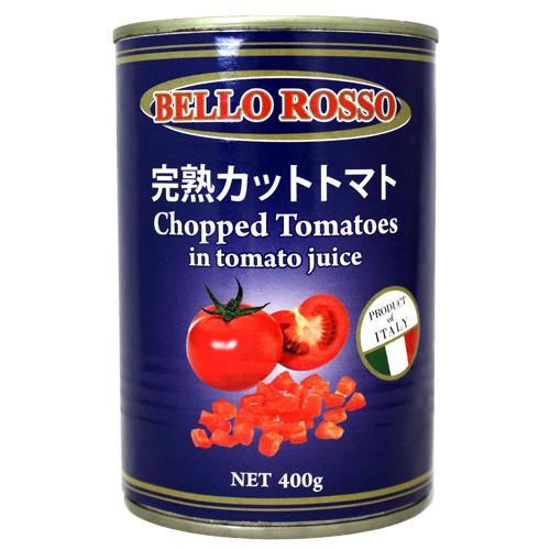 カットトマト缶 400g×24缶 BELLO ROSSO CHOPPED TOMATOES トマト缶 カットトマト 缶詰 完熟トマト