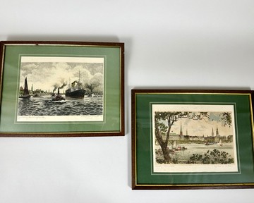 德國復古情侶畫作一對 | 浪漫情侶壁掛