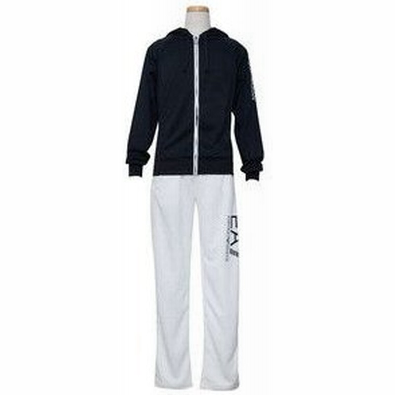 Ea7 エンポリオアルマーニ セットアップ メンズ Track Suit Black White Nv 通販 Lineポイント最大0 5 Get Lineショッピング