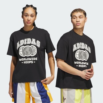 adidas 愛迪達 短袖上衣 男 女 WWH Q2 TEE OR 黑 JP2104