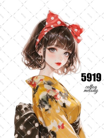original sticker no.5919 人物貼紙 原創貼紙 人物貼紙 女孩貼紙 原創人物貼紙