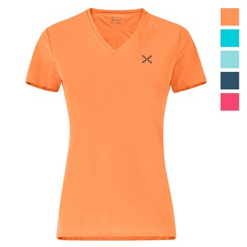 【義大利MONTURA】女 SensitivePlus 短袖V領上衣