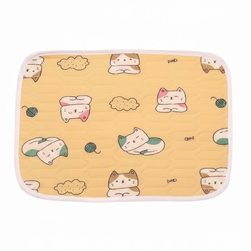 夏季降溫超柔感舒適乳膠寵物墊  橘貓  中(70 x 50cm)  1個