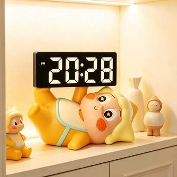 【優選好物⭐️】星星人周邊 星星人電子時鐘擺件 臥室裝飾桌面擺件 星星人裝飾擺件 客廳兒童房擺臺式桌面鐘錶喬遷禮物