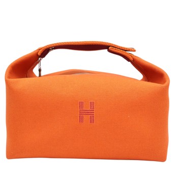 HERMES 愛馬仕 橘色 帆布 Bride-a-Brac MM 手提包 【二手名牌BRAND OFF】