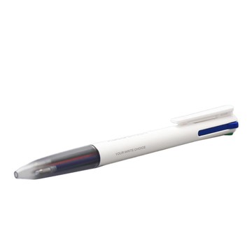 Kaco 易 四合一 按壓式多色中性筆 0.5mm  1組  白色