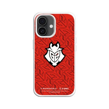 iPhone 16 SolidX 白 - G2 Esports - G2 - Red Pattern