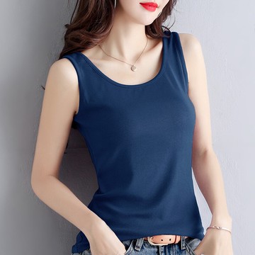 純棉大碼吊帶背心女夏季新款修身洋氣時尚內搭外穿無袖打底衫