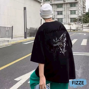 短袖T恤 夏季寬鬆五分袖上衣 寬鬆潮流百搭上衣 短袖上衣 印花上衣 T恤 男裝 ATSB1210【FIZZE】