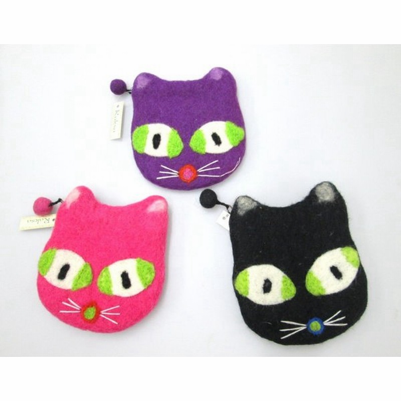 猫雑貨 手作りフェルトのファスナー小物入れポーチ 誕生日 ギフト プレゼント 母の日 クリスマス 通販 Lineポイント最大get Lineショッピング