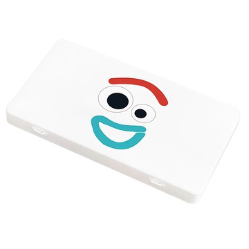 收納王妃 玩具總動員口罩收納盒  大臉叉奇 白色  1個