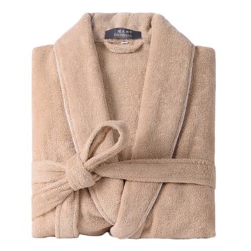 精梳棉浴袍純棉毛巾料男女成人全棉吸水速干浴衣加肥加大洗澡美容