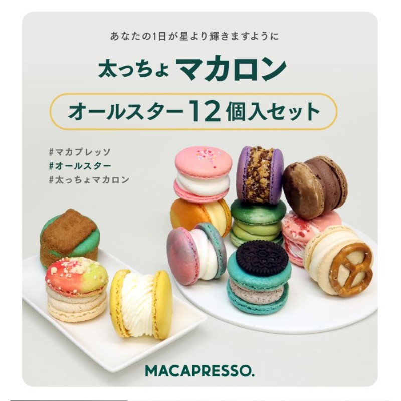 In Style Japan MACAPRESSO 太っちょマカロン オールスター 12個セット 