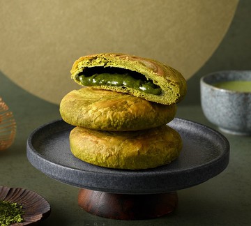 【如邑堂】特濃靜岡抹茶太陽餅6入－100%伊藤園抹茶