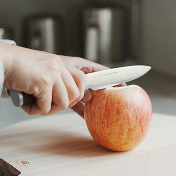 紅彩木柄高碳鋼水果刀-24cm 單一規格