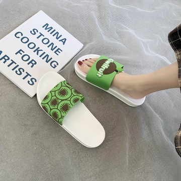 小清新水果涼拖鞋舒適軟底春夏防滑家居一字拖靜音可愛可外穿