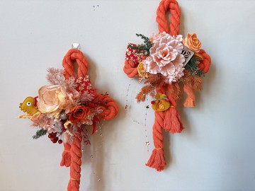 現貨/新年萬字結/新年花禮/新年裝飾/新年賀禮/萬字結花禮/新年門