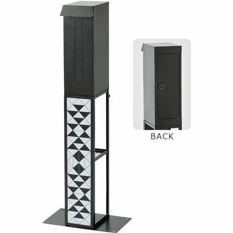 ポスト 郵便ポスト 郵便受け おしゃれ 屋外 玄関 スタンド型 置き型 自立 ポールセット ダイヤル 鍵 大容量 北欧 アンティーク 黒 安い 人気 新聞受け 通販 Lineポイント最大get Lineショッピング