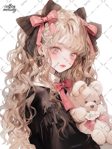 original sticker no.954A 人物貼紙 原創貼紙 人物貼紙 女孩貼紙 原創人物貼紙