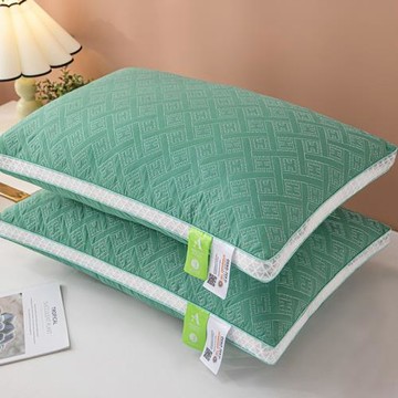 枕頭不塌陷護枕芯頸椎助睡眠家用單人枕一對學生宿舍中低高枕