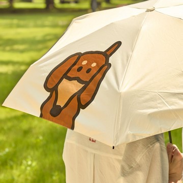 JOGUMAN THROW AWAY 摺疊傘(IVORY)