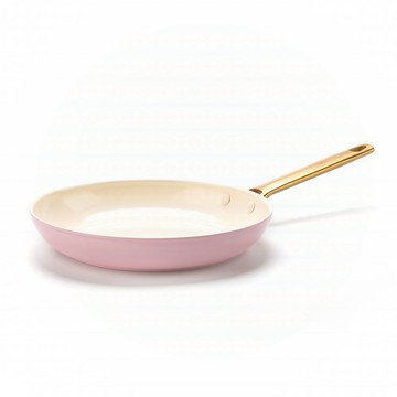 GreenPan 鑽石陶瓷塗層不沾平底鍋 PADOVA系列24cm (嫩頰粉)(不挑爐具,IH爐適用)(洗碗機適用)