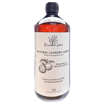 英國製 Read The Label by Vanilla Blanc 天然衣物洗衣精 柑橘薰衣草 1kg 天然精油配方  1瓶