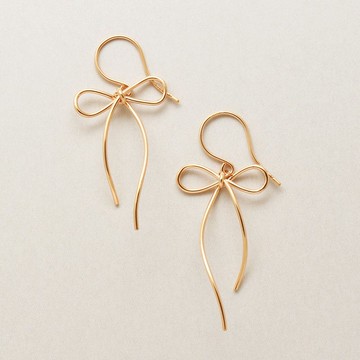 Gold Filled 絲帶耳環