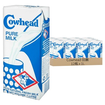 Cowhead 田園 全脂保久乳  1L  12瓶