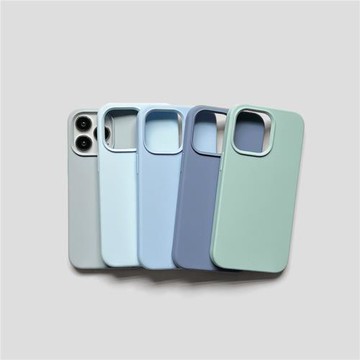 baby藍16e灰藍色蘋果14藍綠色15糯嘰嘰液態硅膠xr適用13mini蘋果11手機殼iPhone12保護套防摔