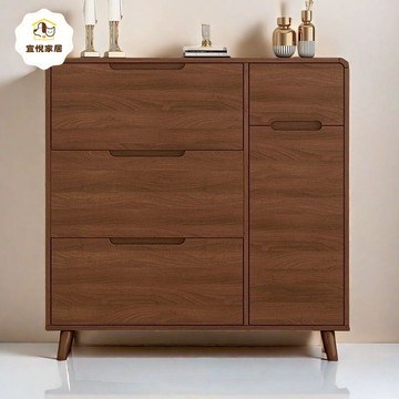 免運/公司貨 鞋櫃 超薄鞋櫃 鞋架 實木超薄鞋柜家用門口中式翻斗鞋架小戶型17cm入戶室內玄關柜 可開發票 全館八折 工廠現貨直銷 新品特價 y1175