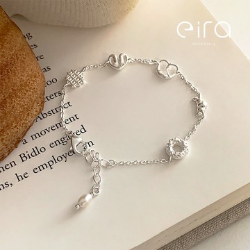 Eira Accessory 麵包可頌鹼水結手鍊‧925純銀手鍊‧甜美 氣質 可愛 童趣 百搭 手鍊 CSL0037A