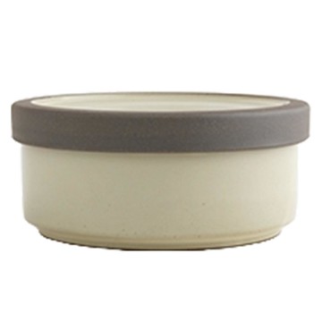 ERATO Poseul Chak Chak 陶瓷附蓋大湯碗 L  霧灰色  1組