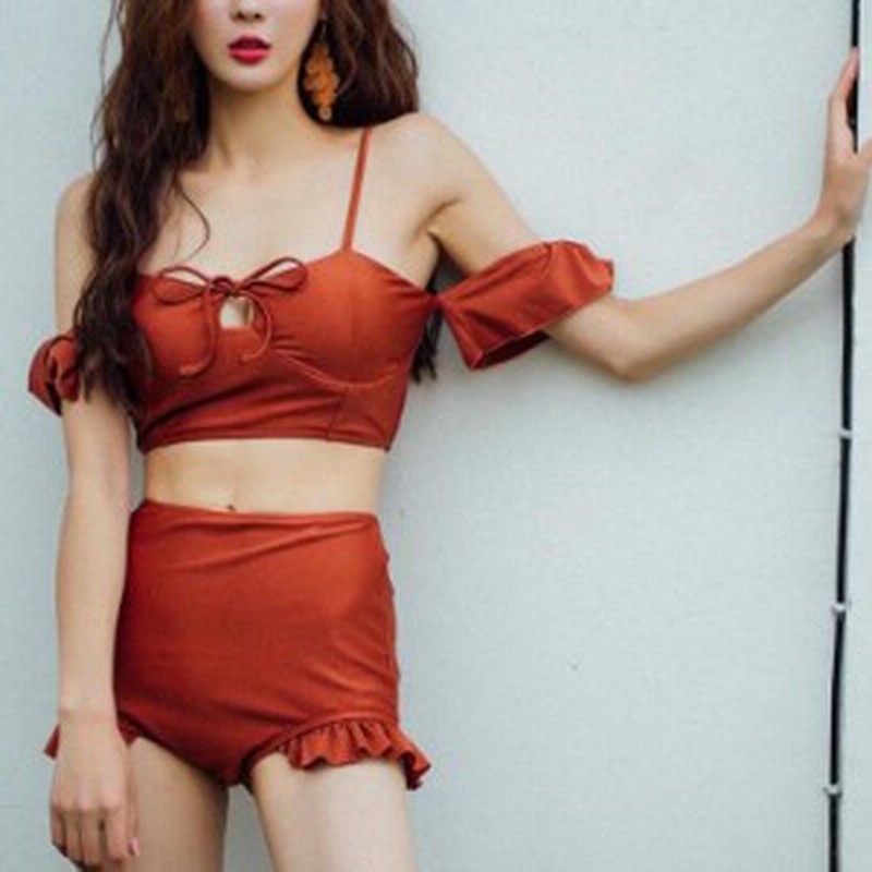 水着 オフショル フリル レディース ビキニ シンプル きれいめ 体型カバー チューブトップ 小胸 三角ビキニ Vライン 大きいサイズ 通販 Lineポイント最大get Lineショッピング