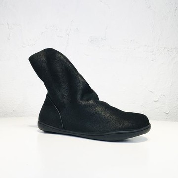 秋冬季新款復古馬丁靴中筒靴子百搭羊毛雪地靴加絨單靴堆堆倒靴子