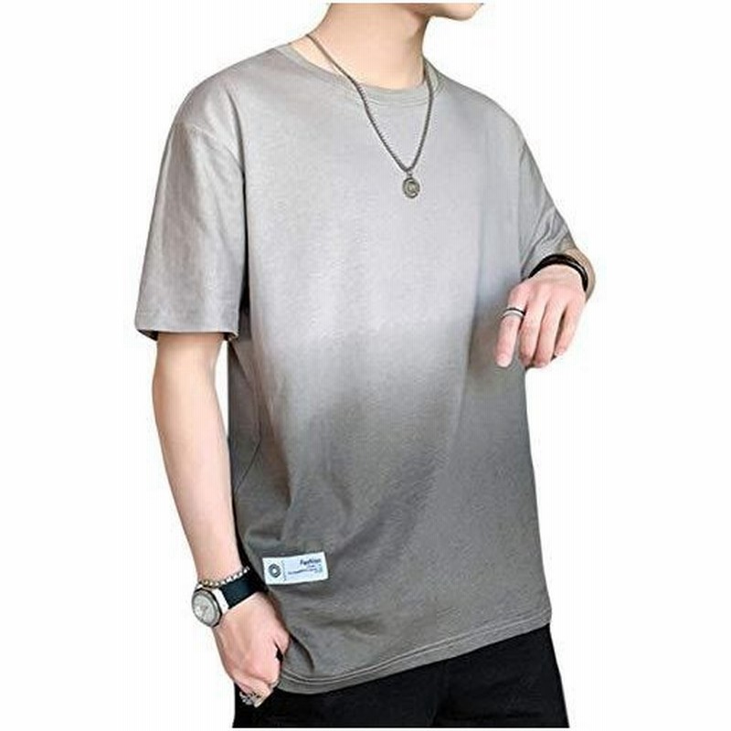 Ppeireeｔシャツ メンズ 半袖 トップス カットソー グラデーション カジュアル 上着 ｔシャツ カジュアル ｔシャツ おしゃれ 原宿ファッション カーキ9 通販 Lineポイント最大0 5 Get Lineショッピング