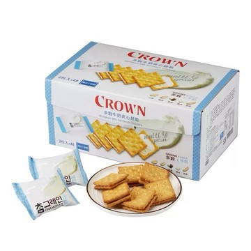 【粿女兒商行】🔥現貨 Crown 多穀牛奶夾心餅乾 餅乾 點心 零食
