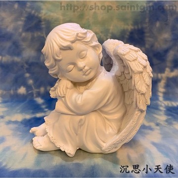 沉思小天使雕塑 ＊雕塑 雕像 擺飾＊