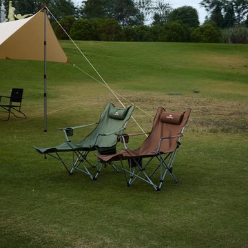 山之客戶外露營四檔可調節躺椅折疊椅便攜式收納懶人椅子牛津布