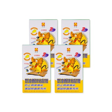興農 興農奶油香味黏鼠板2片(小)x4組