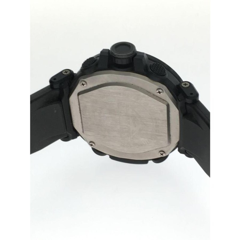 CASIO◇クォーツ腕時計/アナログ/ラバー/BLK/PRG-600Y | LINEショッピング