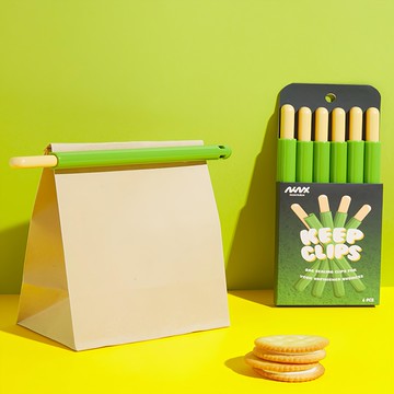 Niknax Keep Clips巧克力棒造型多用途密封棒 封口夾 6入  1.5 x 20.4 x 8.0cm  1組  1個