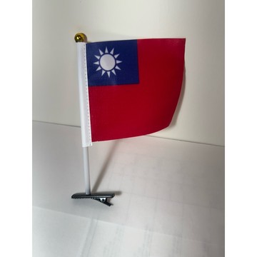 國旗夾  中華民國國旗  帽夾小旗  升旗道具  節慶裝飾  愛國旗飾  親子活動  教學教具  夾式國旗