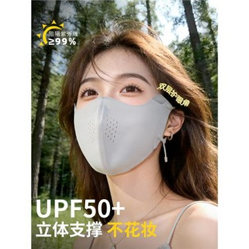 防曬口罩冰絲遮陽2025新款女夏透氣護眼角面罩立體高顏值防紫外線